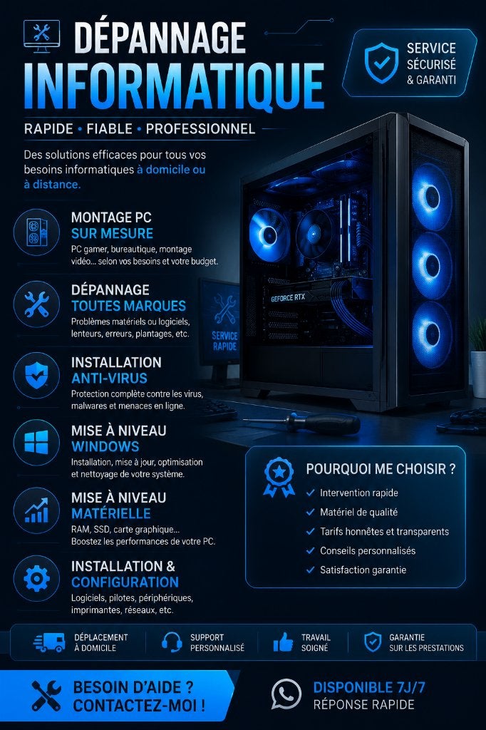 Dépannage informatique et autres, Enlèvement