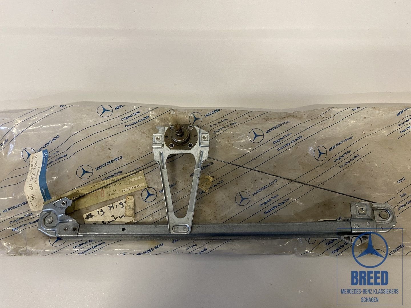 NOS raammechaniek linksachter voor Mercedes-Benz W201, Autos : Pièces & Accessoires, Vitres & Accessoires, Mercedes-Benz, Neuf