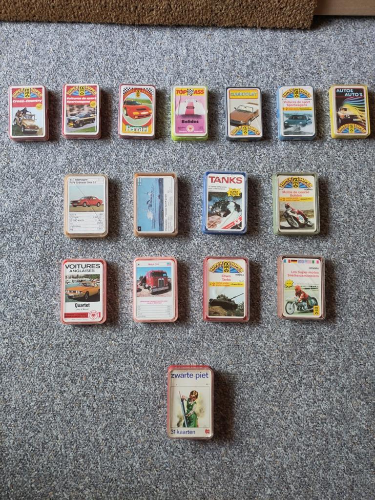 Forelspelletjes/compleet kwartet, Verzamelen, Ophalen