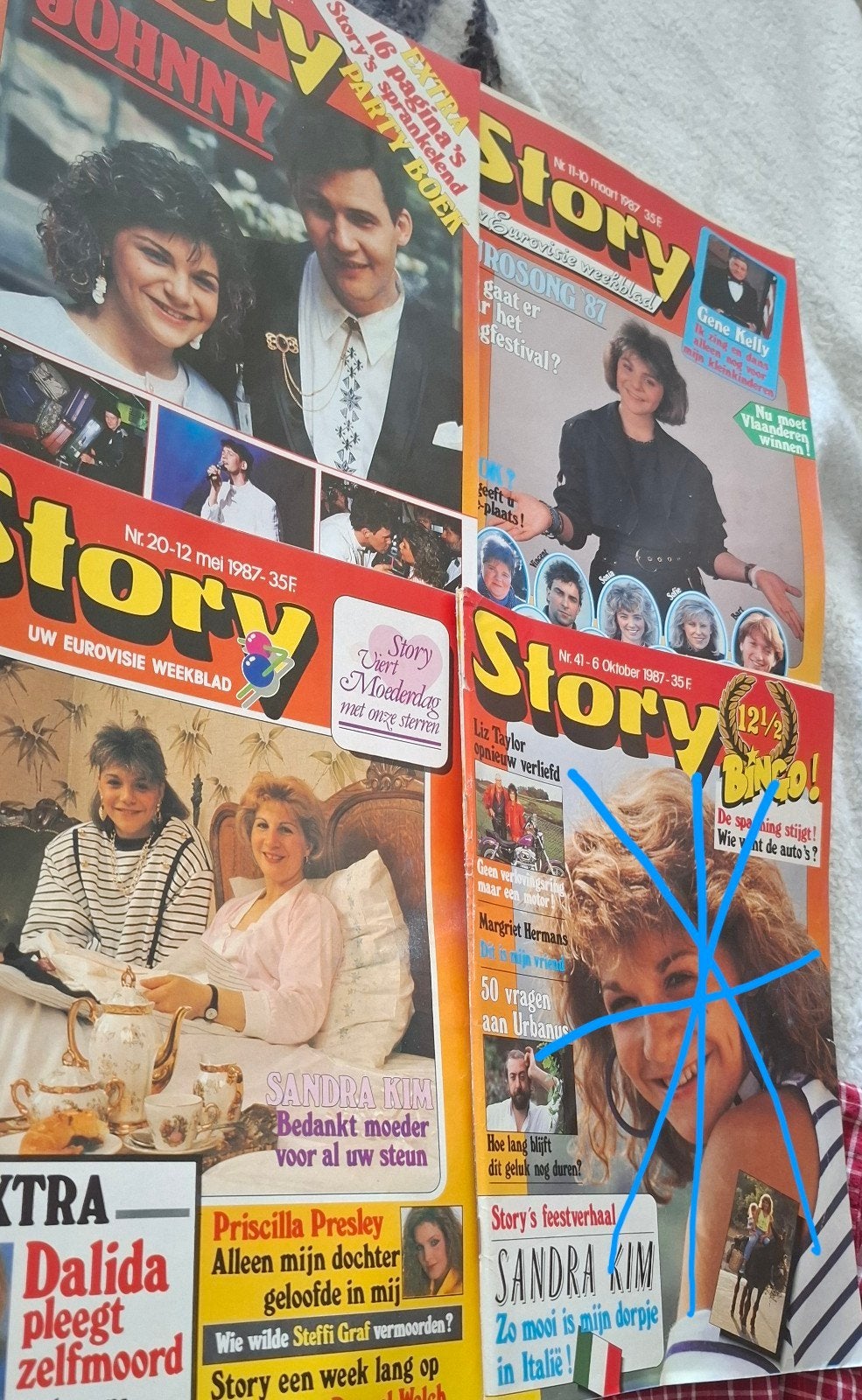 Magazines Sandra Kim 1987, Enlèvement ou Envoi