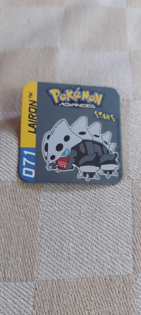 magneet speelgoed pokemon panini staks Lairon uit 2003, Ophalen of Verzenden, Nieuw