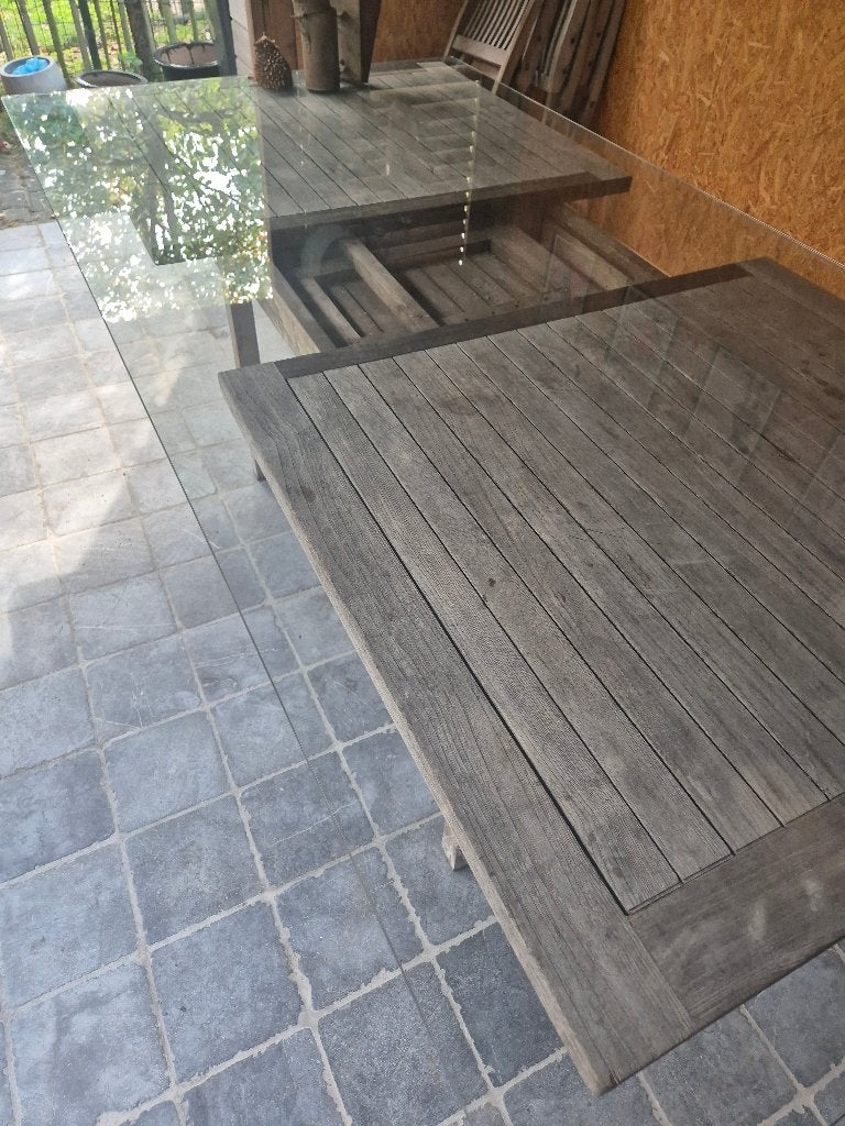 Glazen tafelblad, Maison & Meubles, 200 cm ou plus, Comme neuf, Rectangulaire, 100 à 150 cm