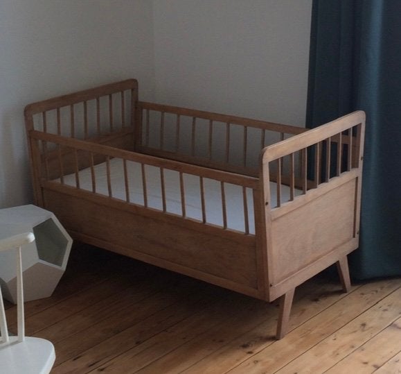 Houten ledikant, Kinderen en Baby's, Ophalen, Gebruikt, Ledikant