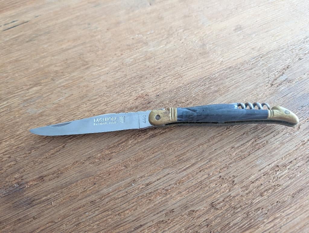zakmes laguiole production inox 440 france, Caravans en Kamperen, Ophalen of Verzenden, Zo goed als nieuw