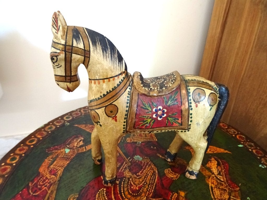 Inde Folk Art: cheval de mariage Ghodi, fait main, Enlèvement ou Envoi