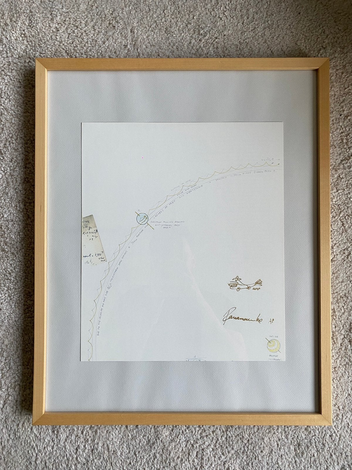 Panamarenko - Raaf op kunstdruk (originele tekening), Antiek en Kunst, Gesigneerd, Ophalen, Zeefdruk