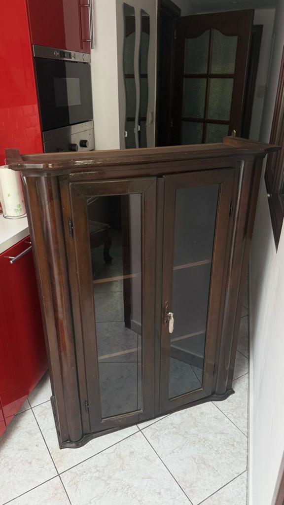 Meuble/ vitrine, Antiek en Kunst, Antiek | Meubels | Kasten, Ophalen