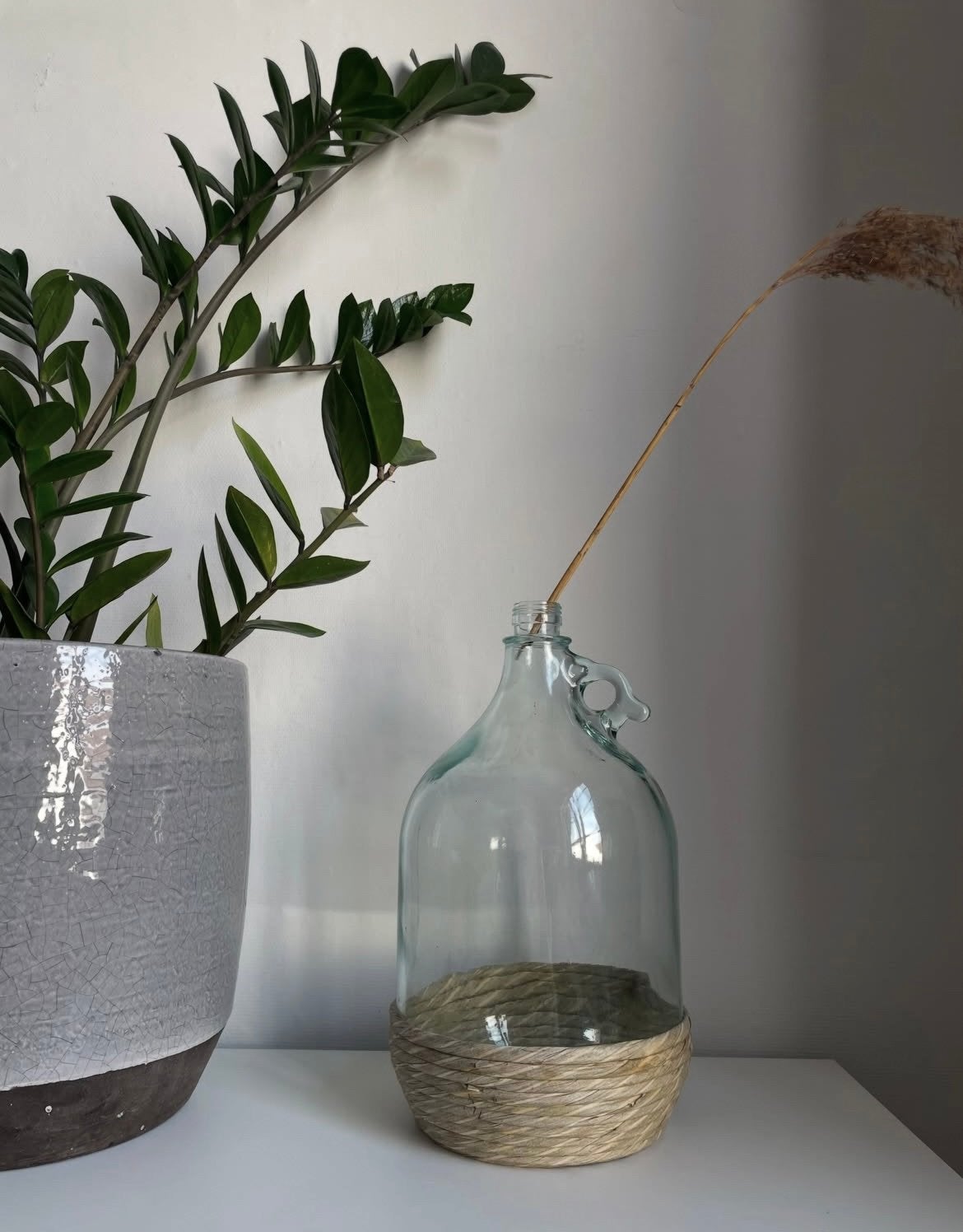 Kanppe vintage fles, Ophalen