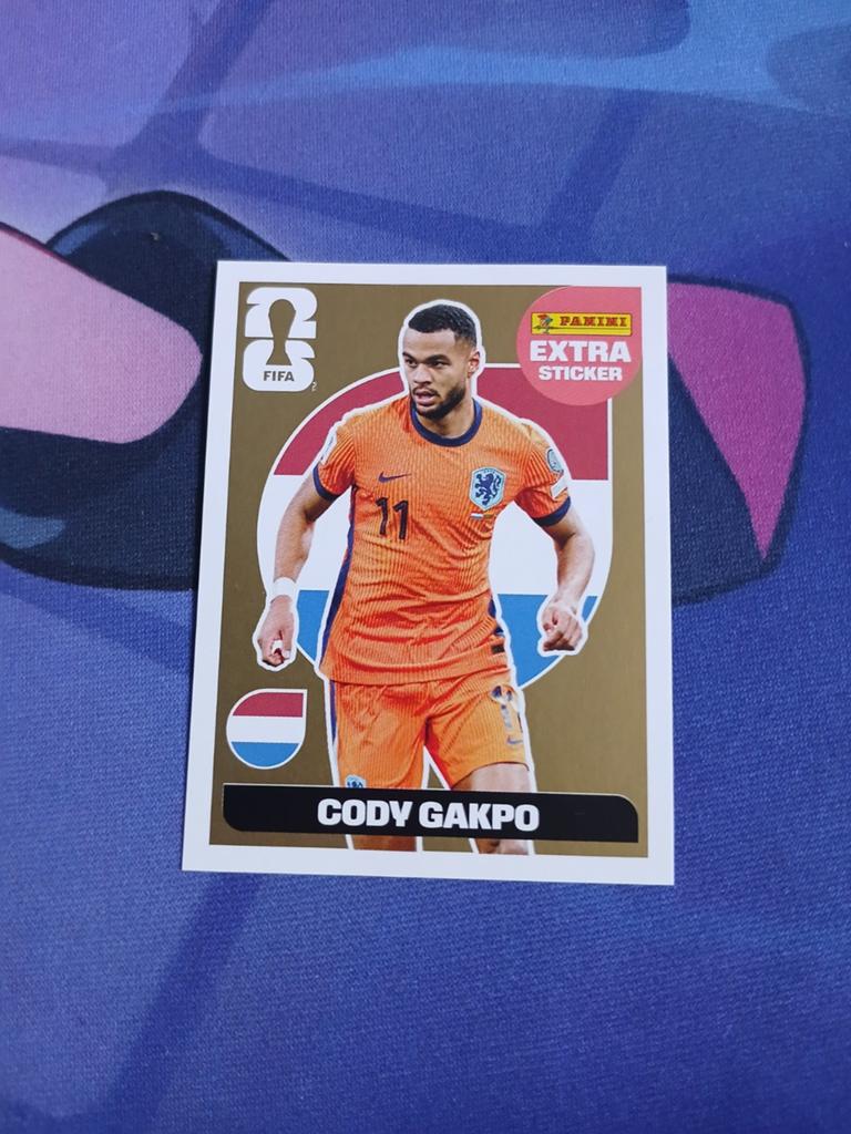 Extra sticker wk 26 Cody Gakpo, Verzamelen, Sportartikelen en Voetbal, Ophalen of Verzenden, Nieuw, Spelerskaart