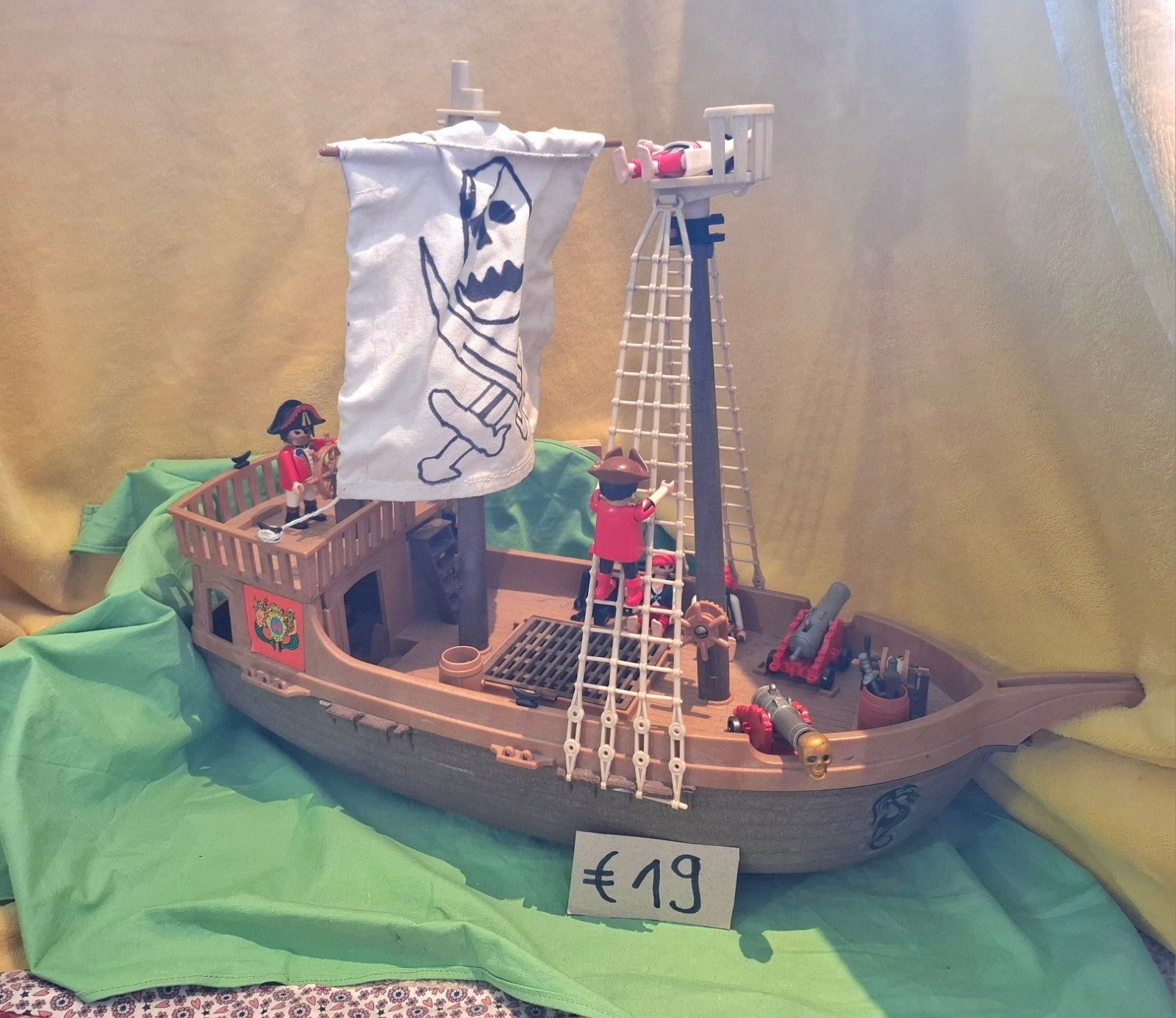 Playmobil piratenboot, Ophalen