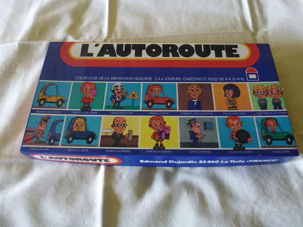 Jeu de société : L'AUTOROUTE, 1 ou 2 joueurs, Enlèvement ou Envoi, Comme neuf
