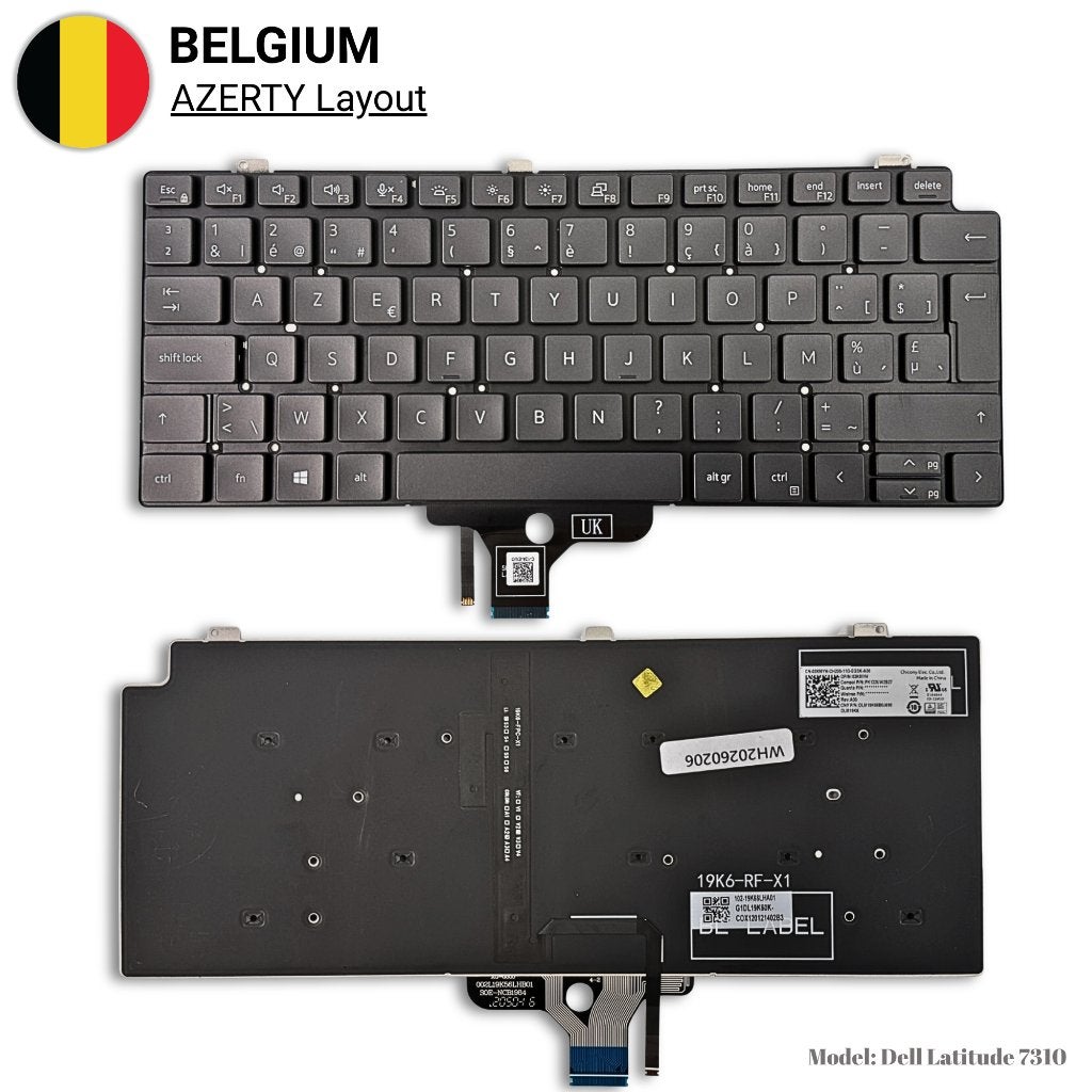 Dell Latitude 7310 Toetsenbord AZERTY BE Backlit - Zelit, Enlèvement ou Envoi, Azerty, Neuf, Zelit