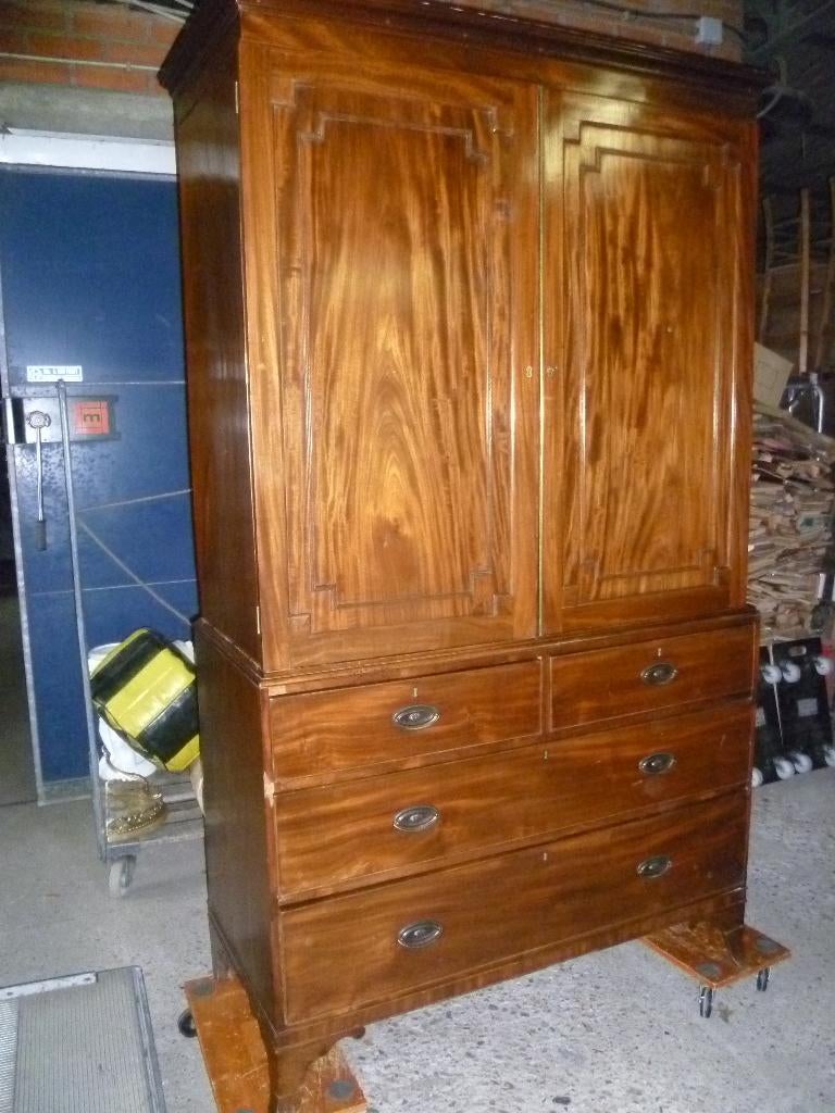 OUDE ENGELSE DECOR COMMODE, Antiek en Kunst, Ophalen