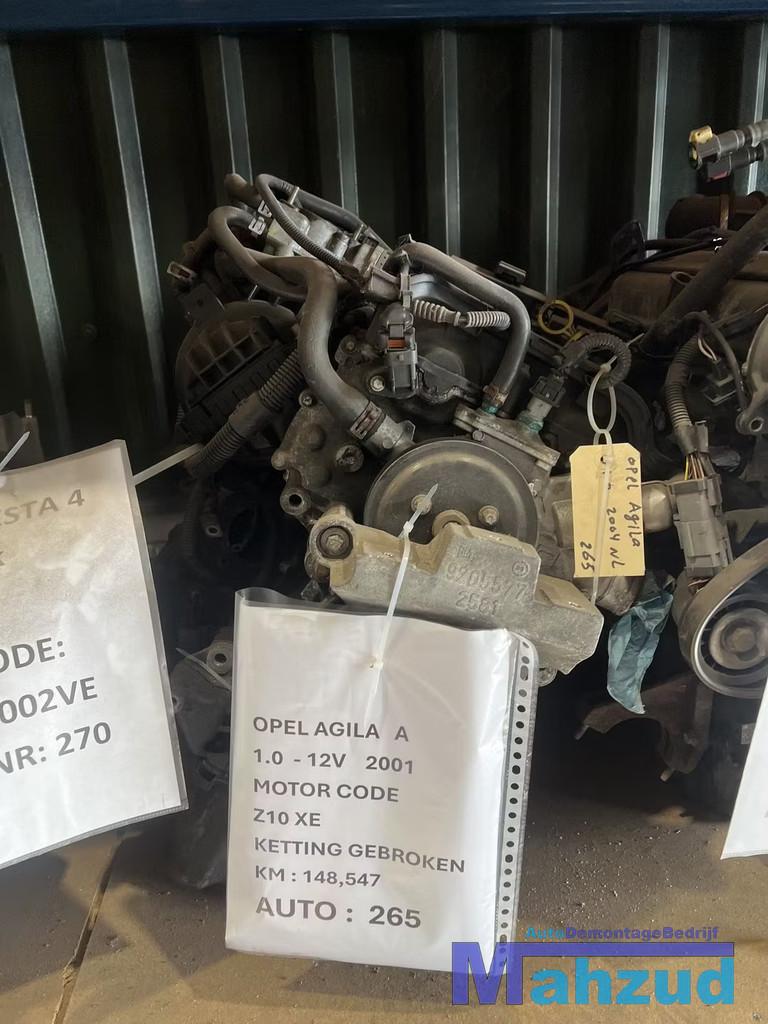 OPEL AGILA 1.0 12V Z10XE Motor in onderdelen Versnellingsbak, Auto-onderdelen, Gebruikt, Opel Automobile GmbH, Kontakt@opel-infoservice.de