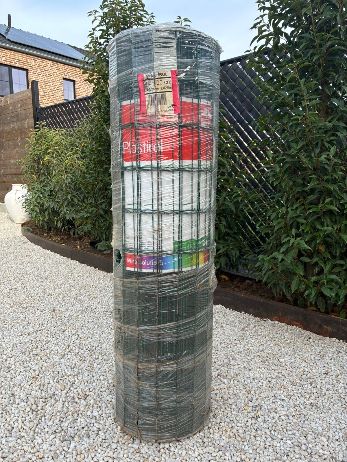 Tuingaas 25m rol | 100cm hoog | groen | AcelorMittal, Ophalen, Zo goed als nieuw