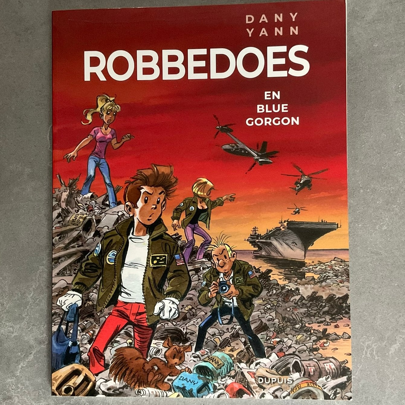 Yann - Robbedoes en Blue Gorgon, Yann, Eén stripboek, Ophalen of Verzenden, Zo goed als nieuw