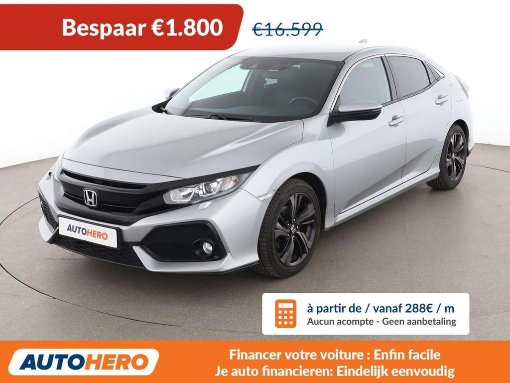 Honda Civic 1.0 VTEC Elegance (année de construction 2019), Autos, Argent ou Gris, Achat, Boîte manuelle, 5 portes