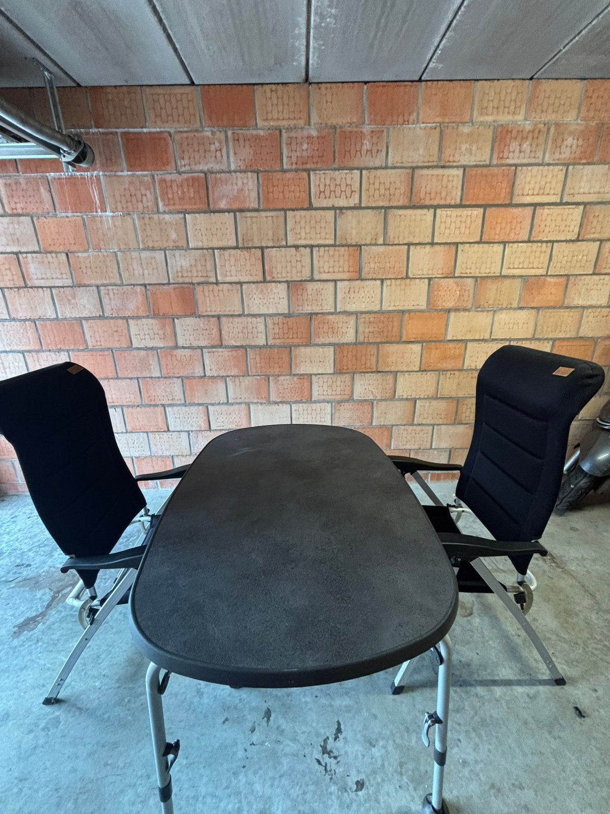 Kampeertafel en stoelen, Caravans en Kamperen, Ophalen, Gebruikt