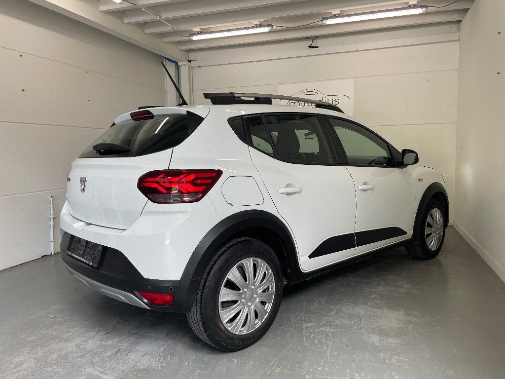 Dacia - Sandero Stepway - Benzine - Automaat, Stof, 140 g/km, 67 kW, Wit