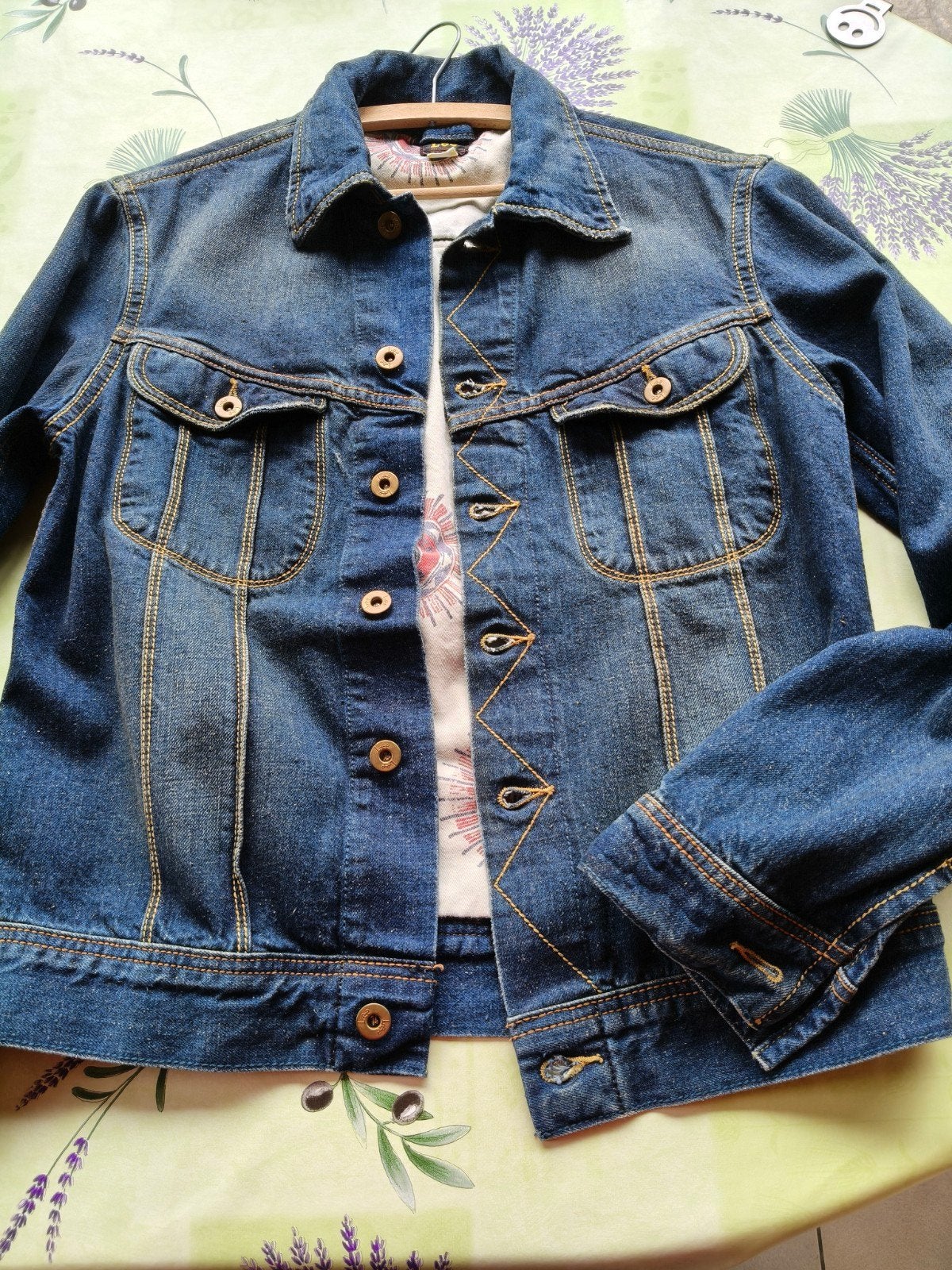 Jeans vest Lee maat M.Eenmaal gedragen., Kleding | Heren, Ophalen, Maat 48/50 (M)