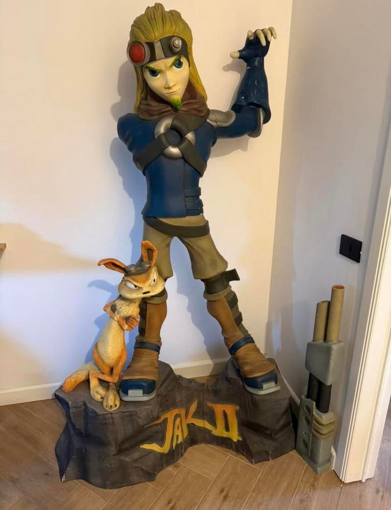 Lifesize beeld Jak & Daxter 2 (PlayStation 2), Verzamelen, Beelden en Beeldjes, Gebruikt, Ophalen