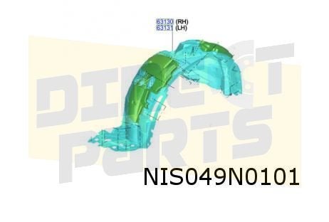 Nissan X-Trail (9/22-) Modderkuip Links voor Origineel! 6384, Neuf, -, -, Nissan