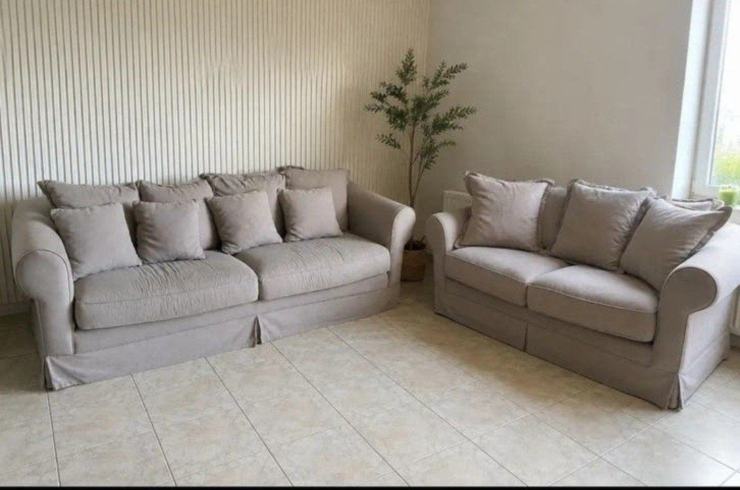 Landelijke Salon in Taupe kleur, Huis en Inrichting, Zetels | Complete zithoeken, Ophalen