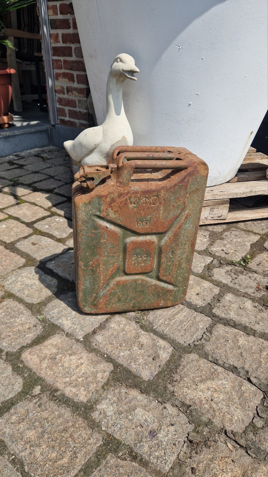 Jerrycan WD 1951, geen roest binnenin, Verzamelen, Ophalen