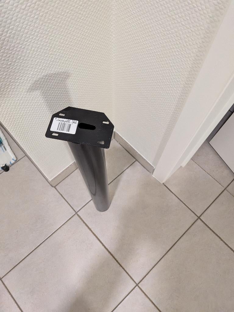 Metalen tafelpoten., Ophalen, 50 tot 100 cm, Rond, Zo goed als nieuw