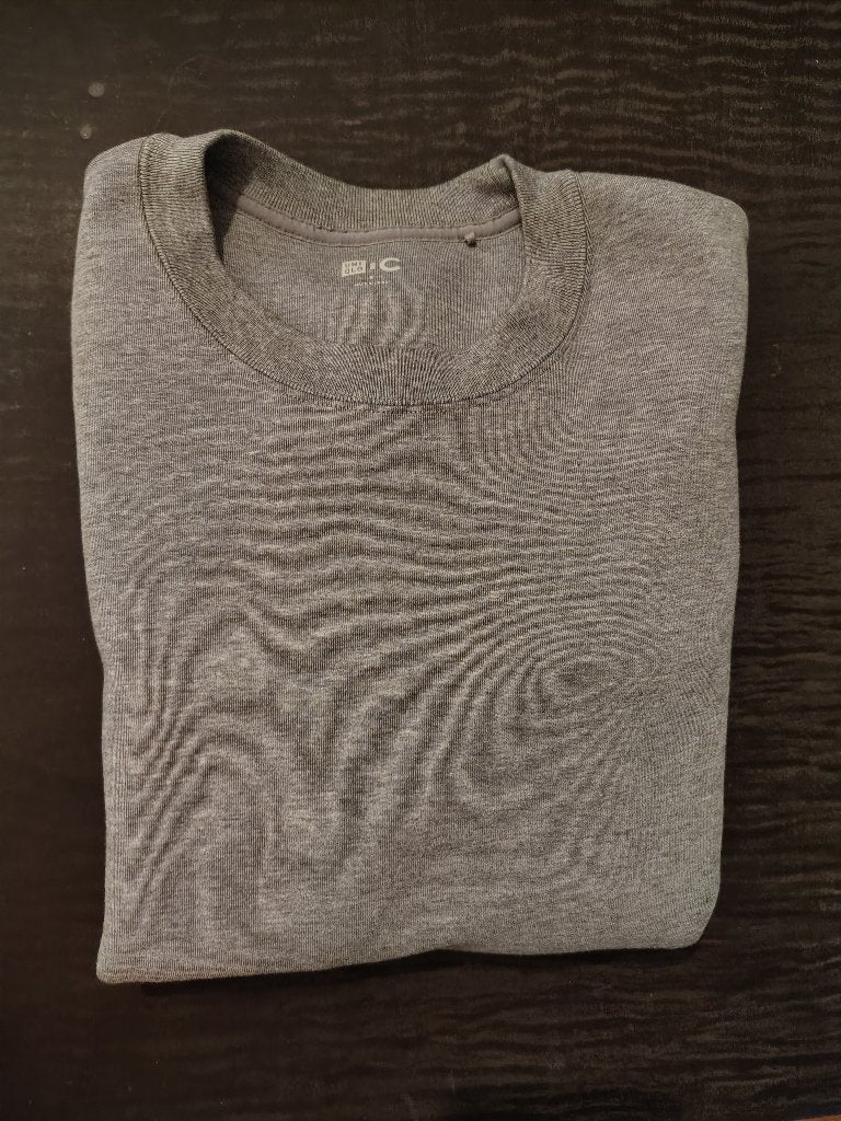 Trui, heren, S, Kleding | Heren, Truien en Vesten, Uniqlo, Ophalen of Verzenden, Zo goed als nieuw, Grijs