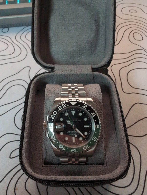 Seiko mod gmt sprite, Handtassen en Accessoires, Horloges | Heren, Gebruikt, Staal, Verzenden, Polshorloge