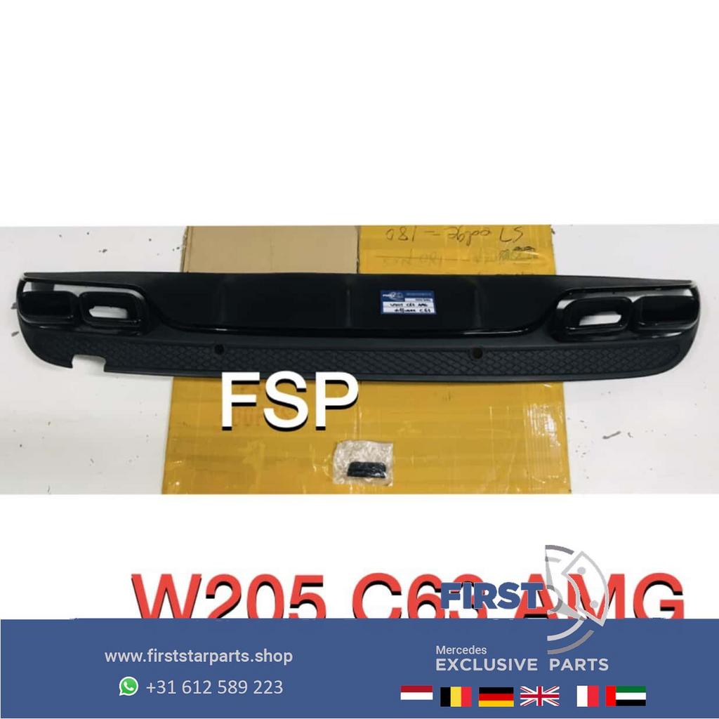 W205 C63 AMG Diffuser Mercedes C Klasse + UTLAAT SIERSTUKKEN, Auto-onderdelen, Gebruikt, -, Ophalen of Verzenden, -