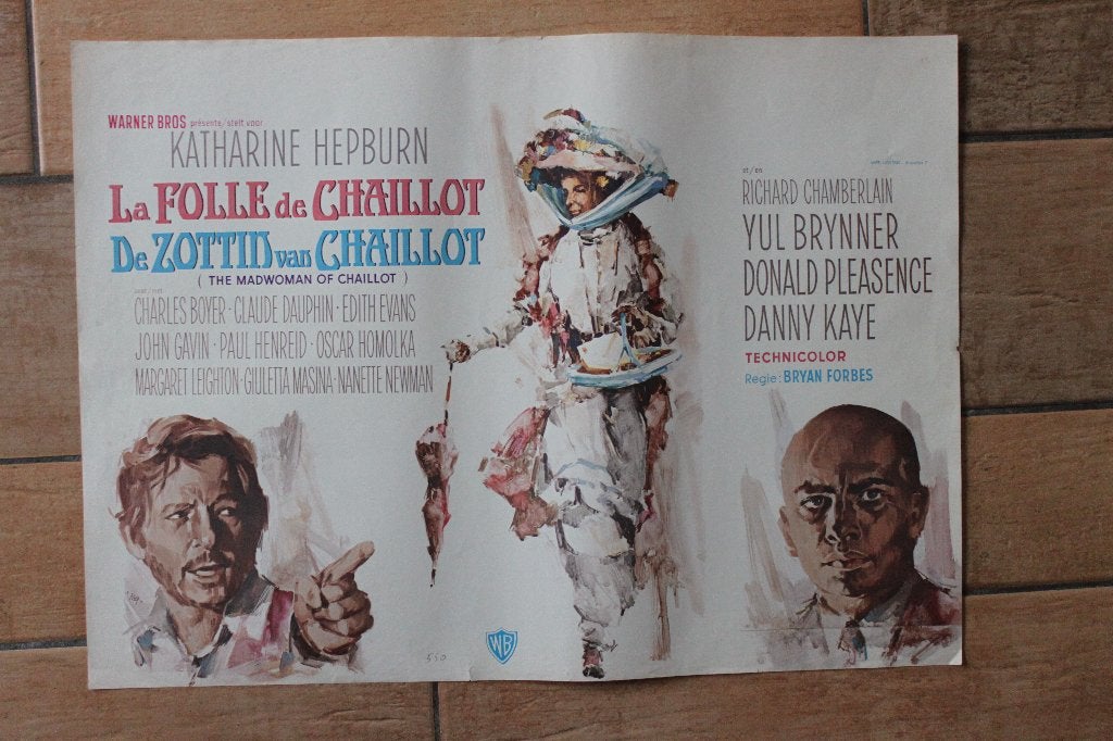 filmaffiche The Madwoman Of Chaillot 1969 filmposter, Verzamelen, Posters, Rechthoekig Liggend, Ophalen of Verzenden, Zo goed als nieuw
