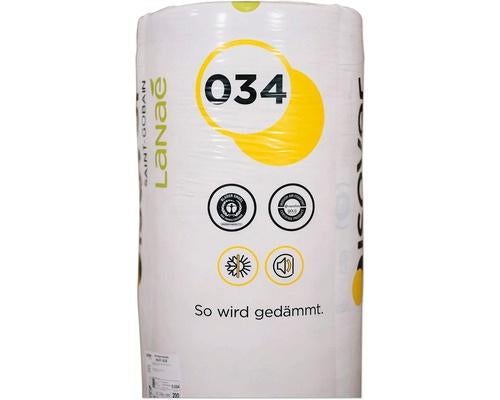 Laine de verre ISOVER 034 isolation 220 mm : 16,25 € M², Enlèvement, Neuf, Verre, Bricolage