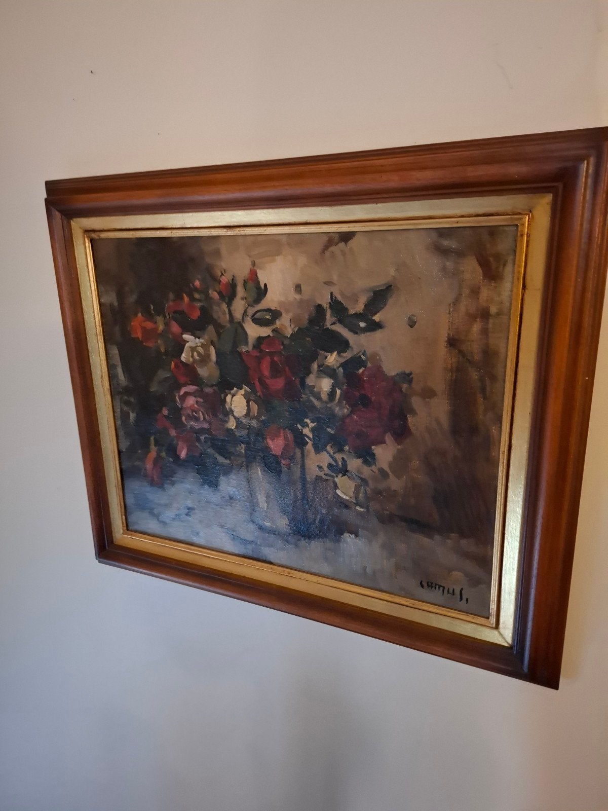 peinture a huile G camus, Antiek en Kunst, Kunst | Schilderijen | Klassiek, Ophalen, Stilleven, Doek
