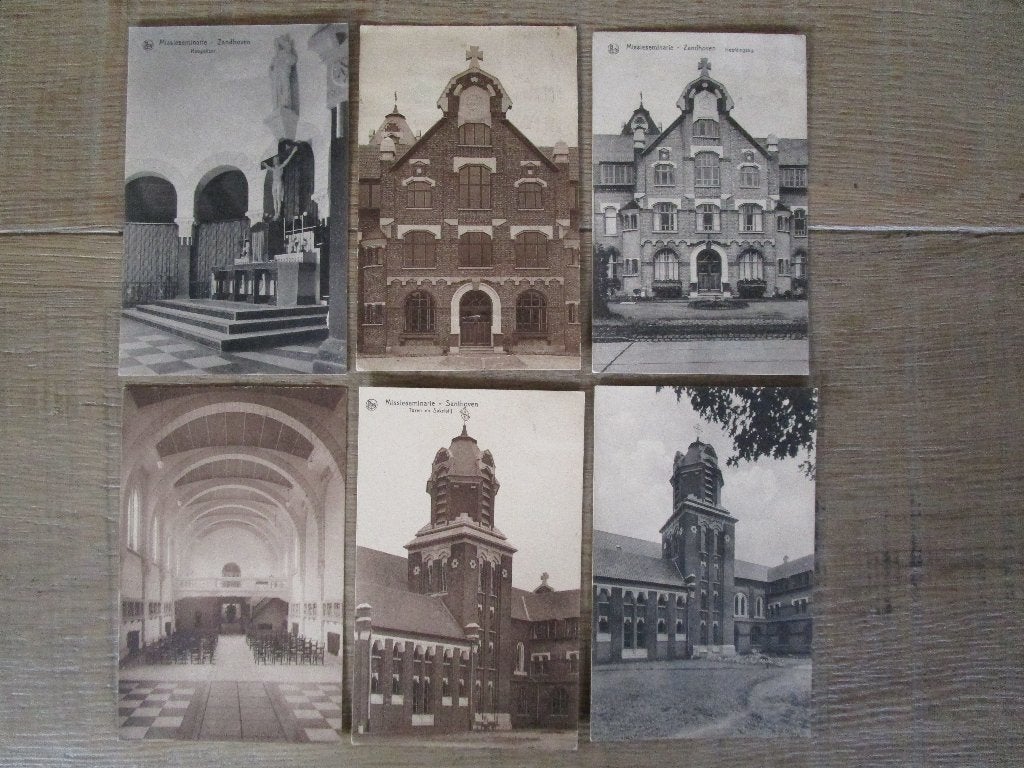 postkaarten Zandhoven Missie seminarie, Verzamelen, Postkaarten | Themakaarten, Ophalen of Verzenden, 1920 tot 1940, Gebouw
