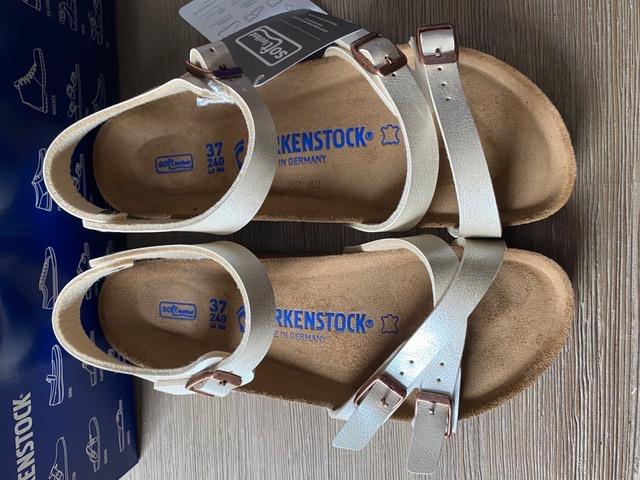 Birkenstock sandalen Kumba parelwit maat 37 nieuw in doos, Overige kleuren, Nieuw, Birkenstock, Sandalen of Muiltjes