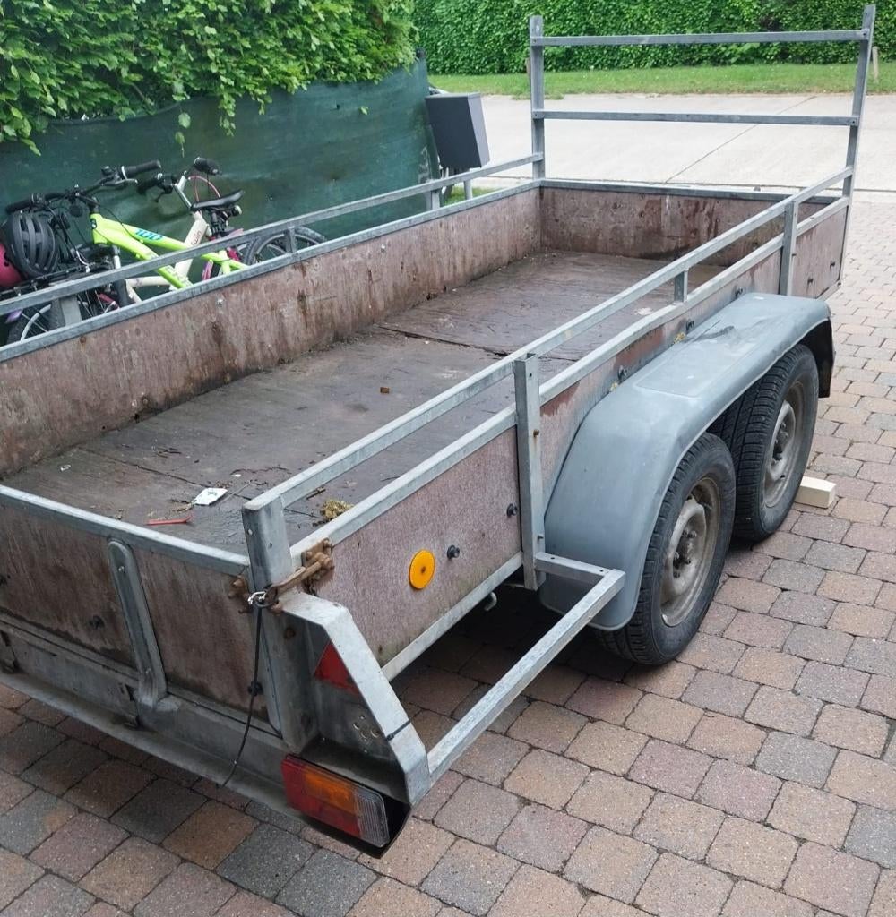 Aanhangwagen 3m op1.30 m, Ophalen, Gebruikt