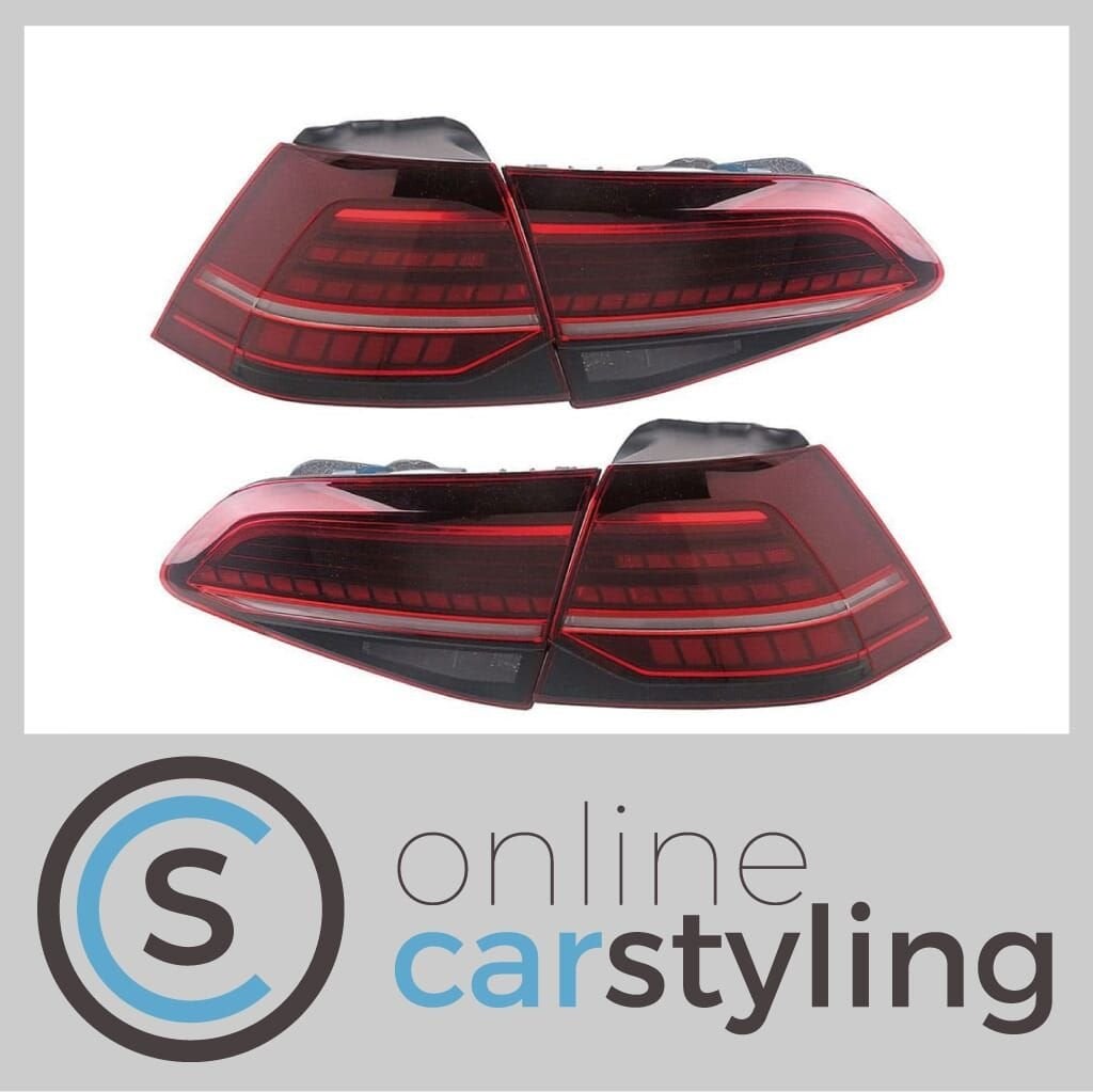 LED Achterlichten VW Golf 7.5 Rood Smoke GTI Look Dynamic Le, Auto-onderdelen, Verlichting, -, Volkswagen, -, Nieuw