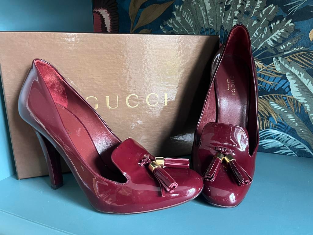 Gucci pumps maat 37, Pumps, Ophalen of Verzenden, Zo goed als nieuw, Rood