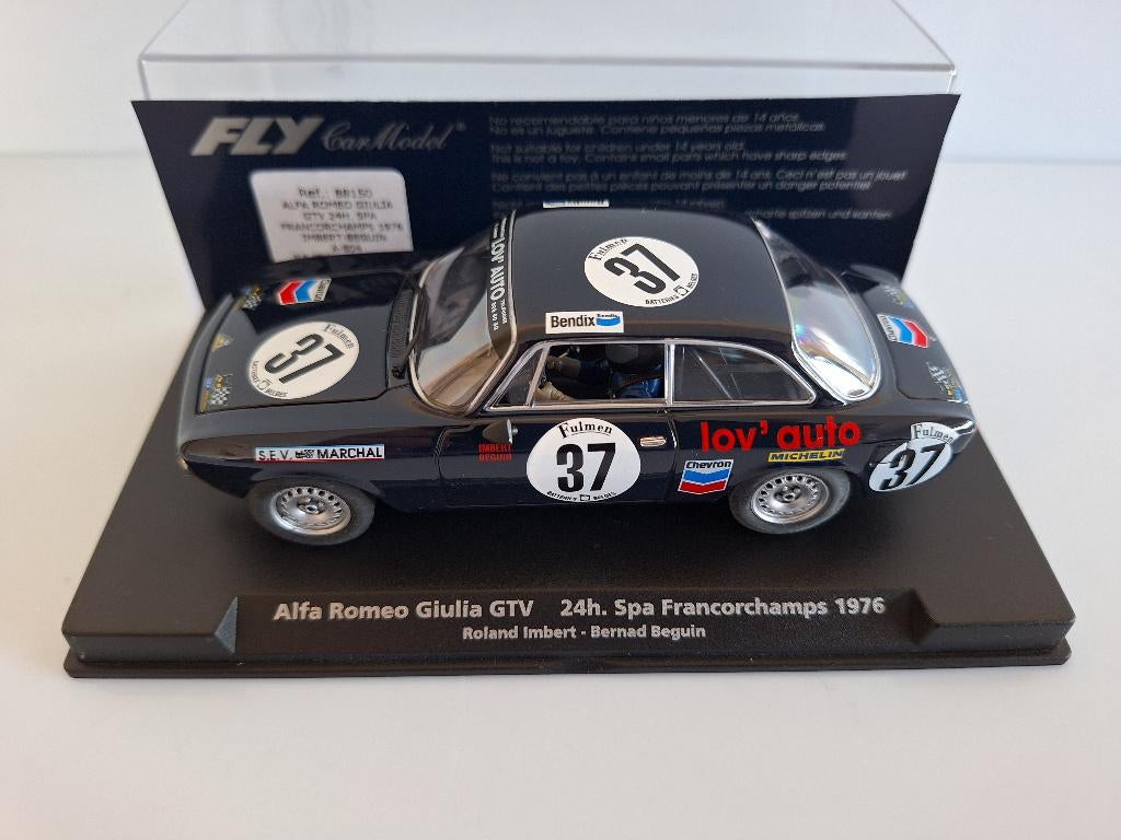 Fly Alfa Romeo Giulia GTV noir #37 88150 Modèle rare, Neuf, Autres marques, Électrique, Circuit