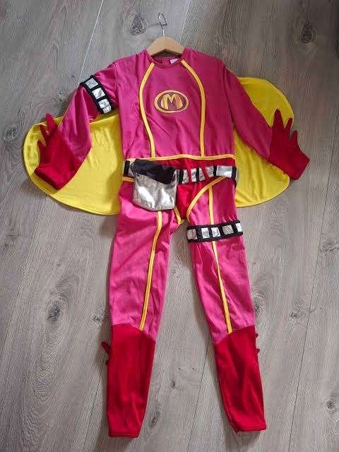 verkleedpak Mega Mindy 9-11 jaar, Kinderen en Baby's, Ophalen of Verzenden, Zo goed als nieuw, 134 t/m 140