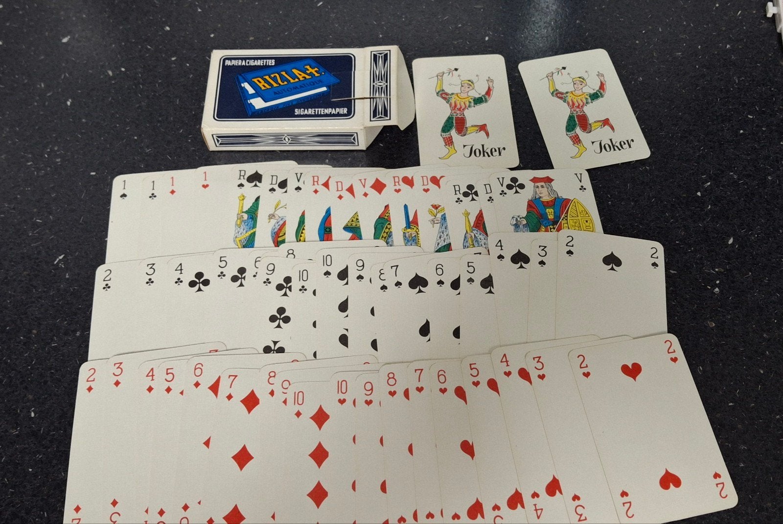 Speelkaarten Rizla sigaretten papier, Ophalen of Verzenden, Zo goed als nieuw, Speelkaart(en)