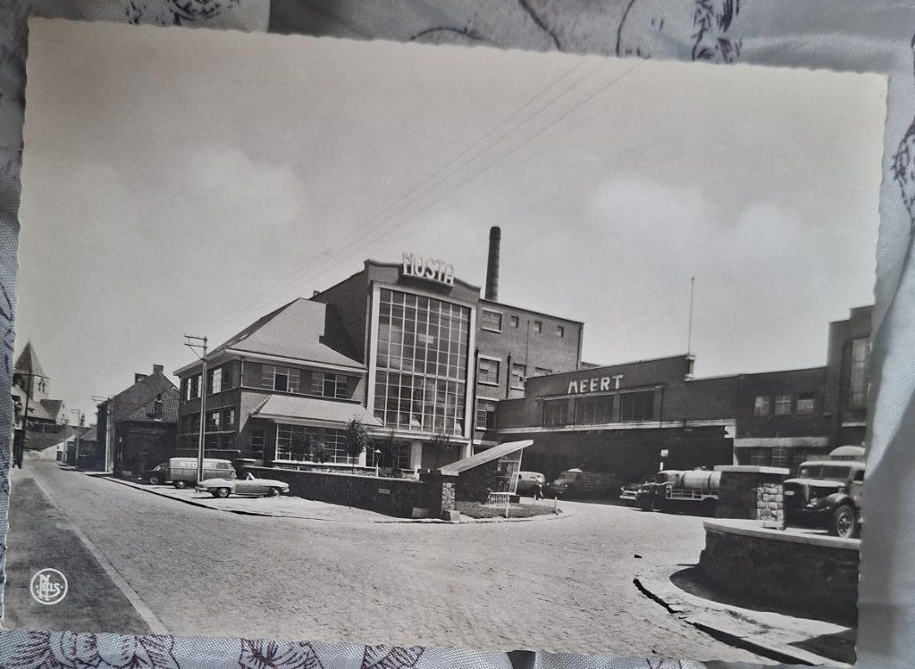 Postkaartje zuivelfabriek Meert Nosta Opwijk, Ophalen of Verzenden, 1960 tot 1980, Ongelopen, Vlaams-Brabant