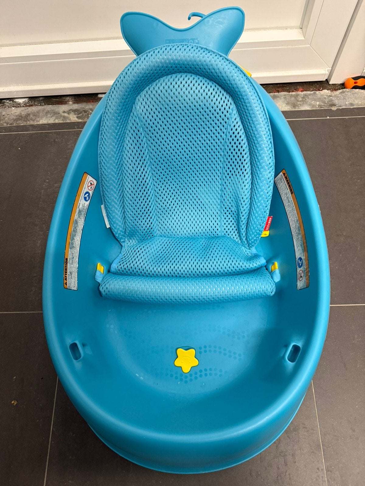 Skip hop walvis badje, Ophalen, Gebruikt, Badje