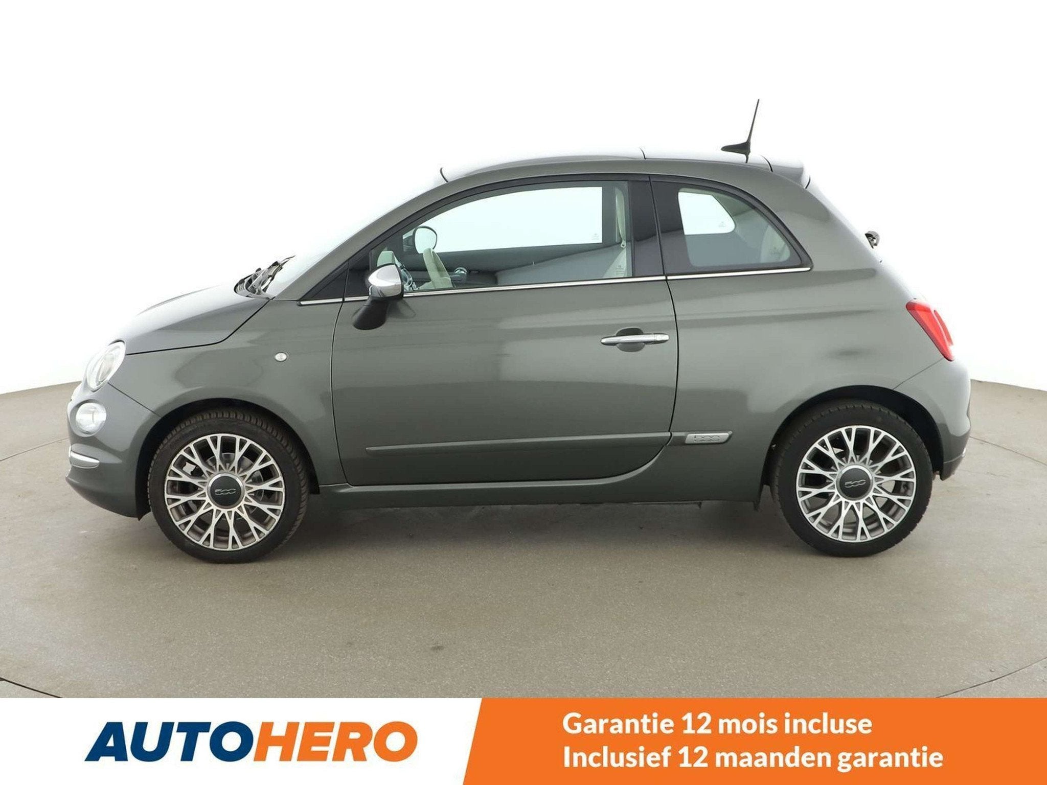 Fiat 500 1.2 Lounge (bj 2019), Auto's, Fiat, Voorwielaandrijving, 4 zetels, Handgeschakeld, Grijs