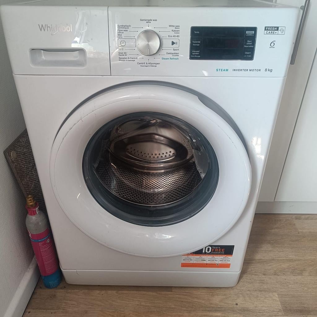 Lave Linge Whirlpool 8kg, Enlèvement, Comme neuf, 1200 à 1600 tours, Moins de 85 cm