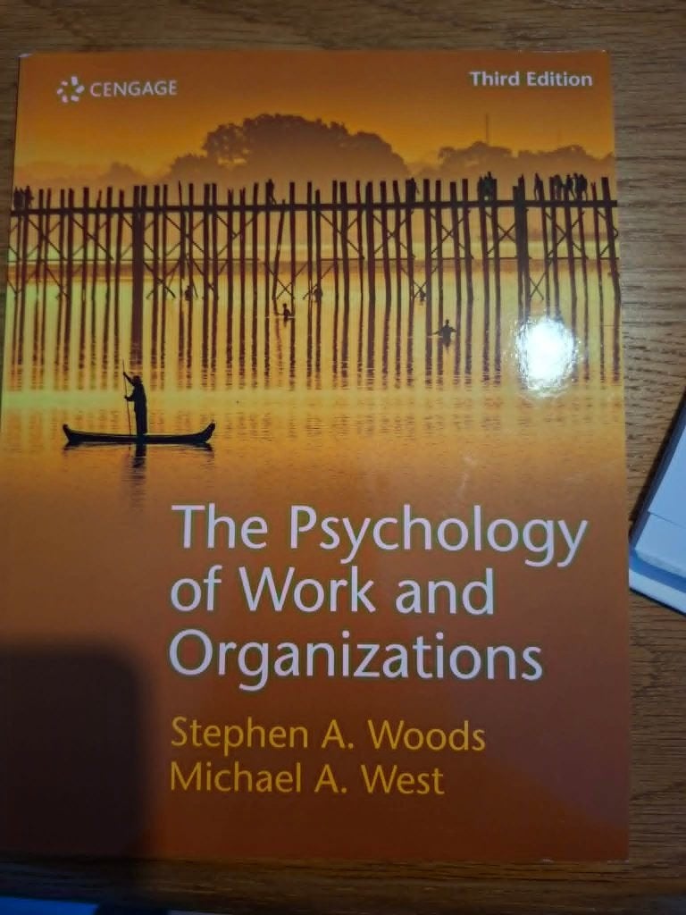 Boek 'The Psychology of Work and Organizations' te koop, Ophalen, Zo goed als nieuw, Overige onderwerpen, West & Woods