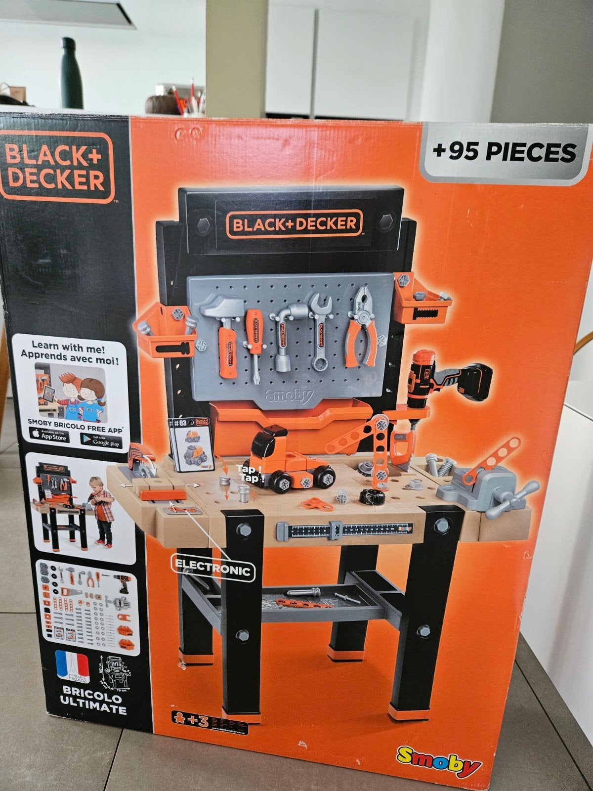 kinderwerkbank Black & Decker, compleet en als nieuw, Ophalen, Zo goed als nieuw