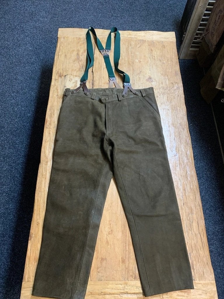 Heren originele trachten Lederhosen, Kleding | Heren, Bruin, Maat 56/58 (XL), Ophalen of Verzenden, Zo goed als nieuw